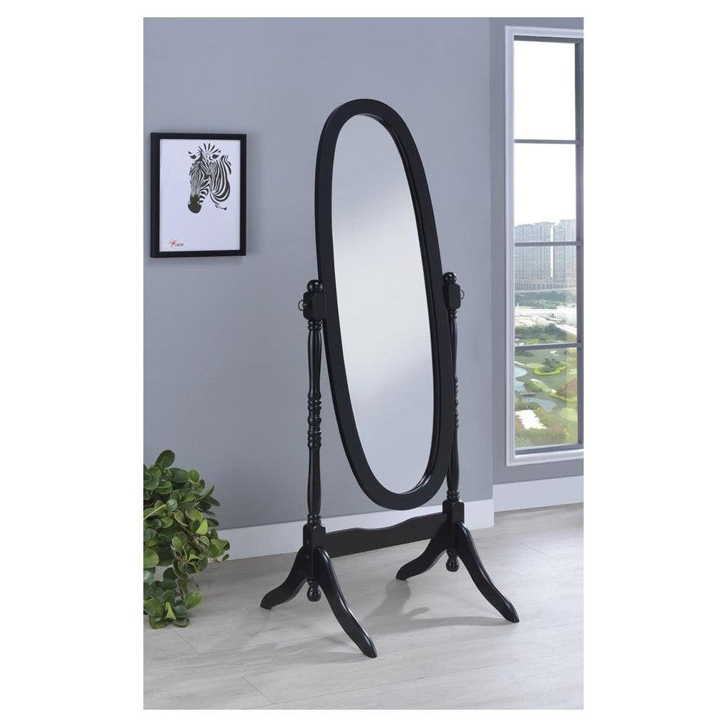 Espejo de pie de metal negro 41x170 WESTON