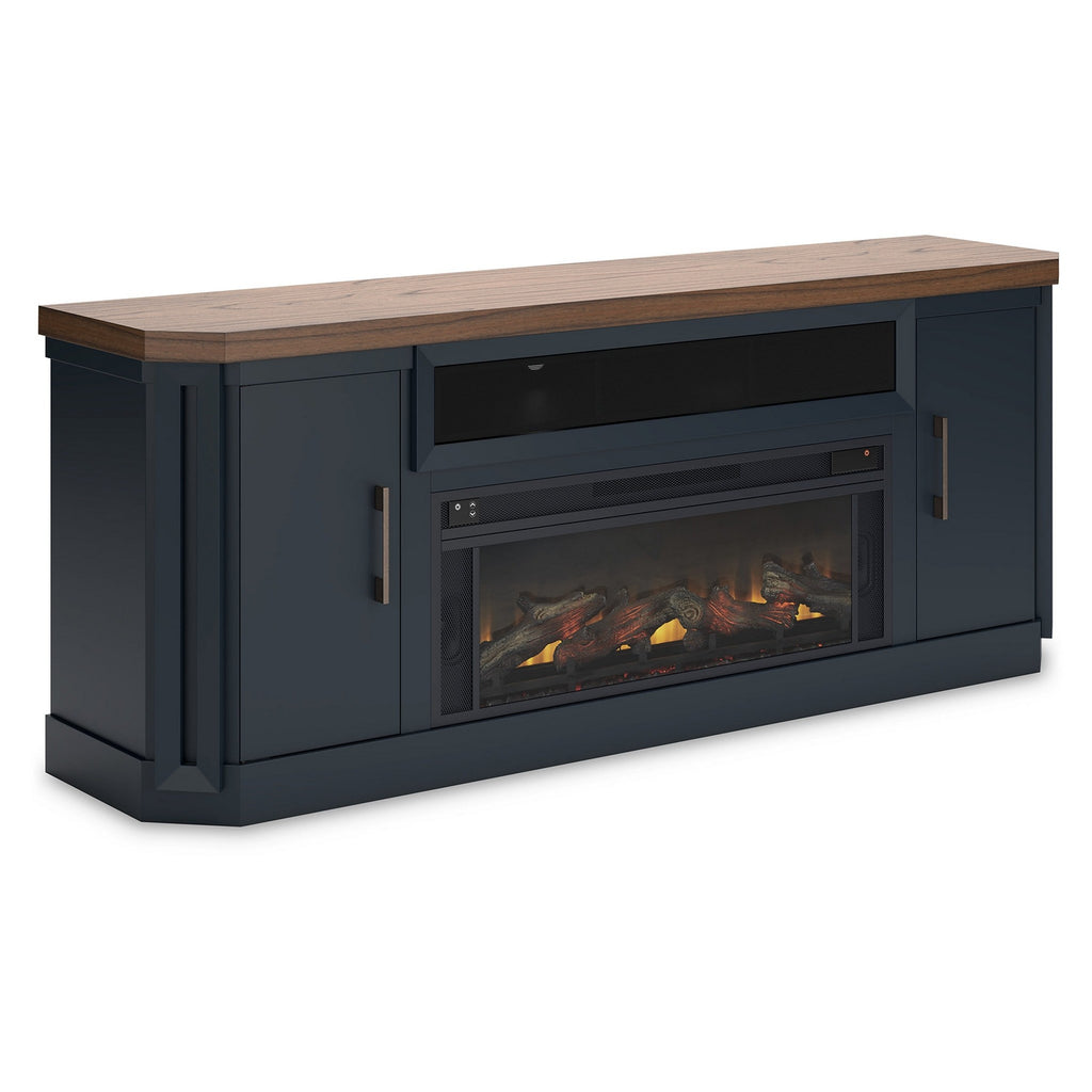 Mueble TV moderno con chimenea 397-CH10