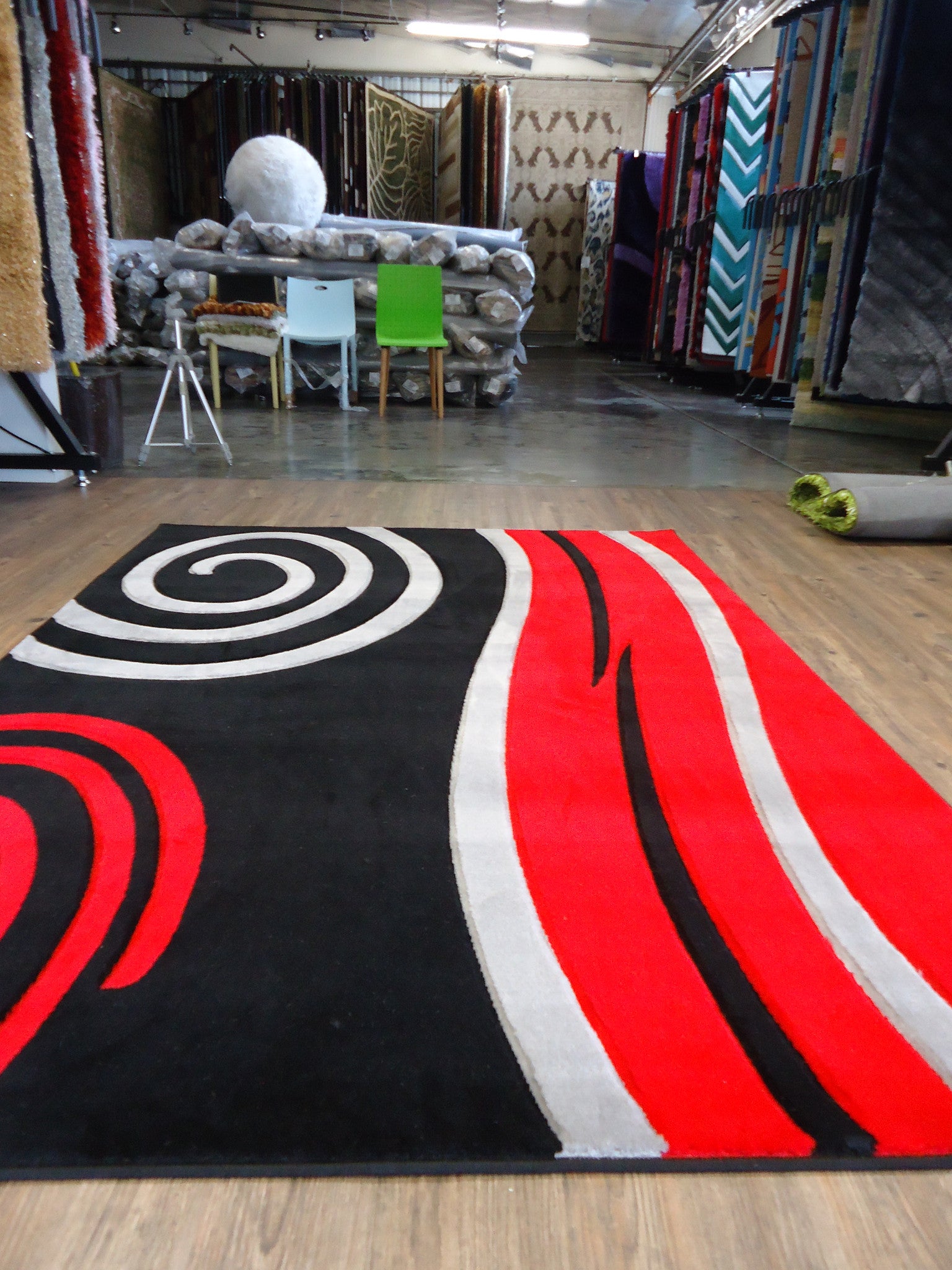 contemporary red area rugs