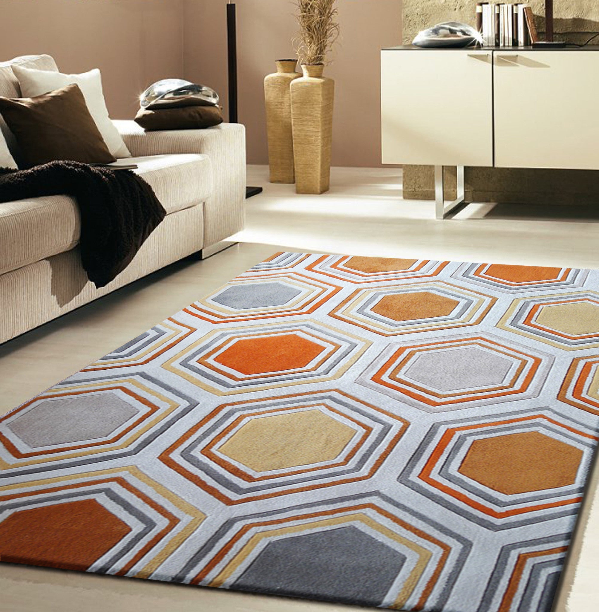 orange area rugs