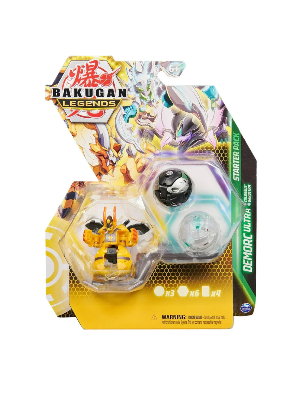 Bakugan Legends Starter 3-Pack - Gorthion Ultra, Leonidas, and Viloch