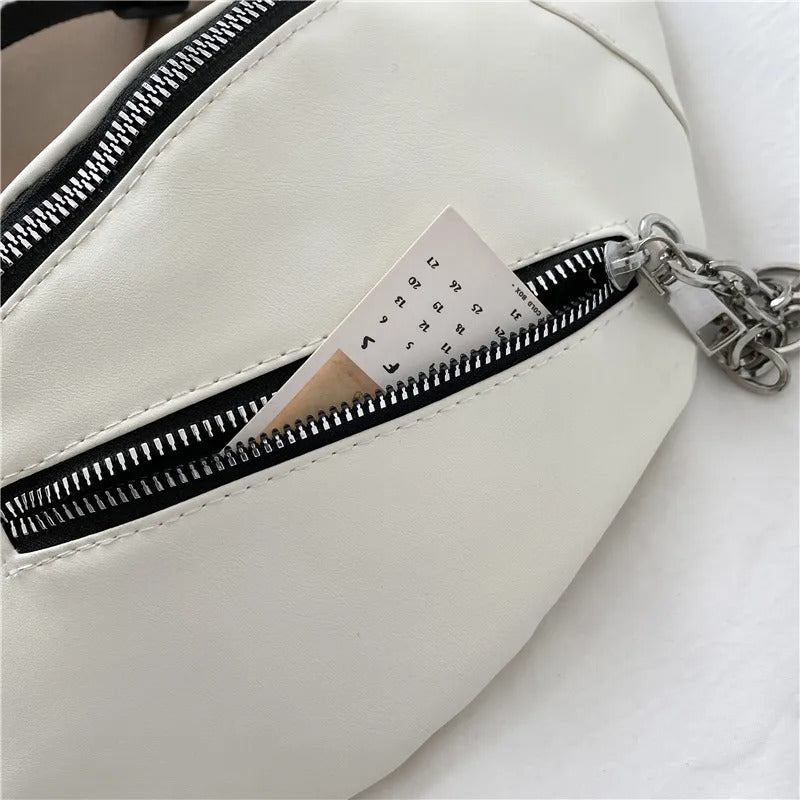 Sac banane femme cuir