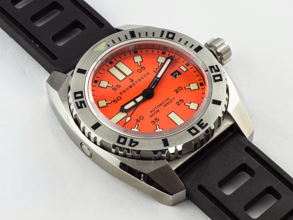 Prometheus Piranha Diver Watch 500 m Water Resistant