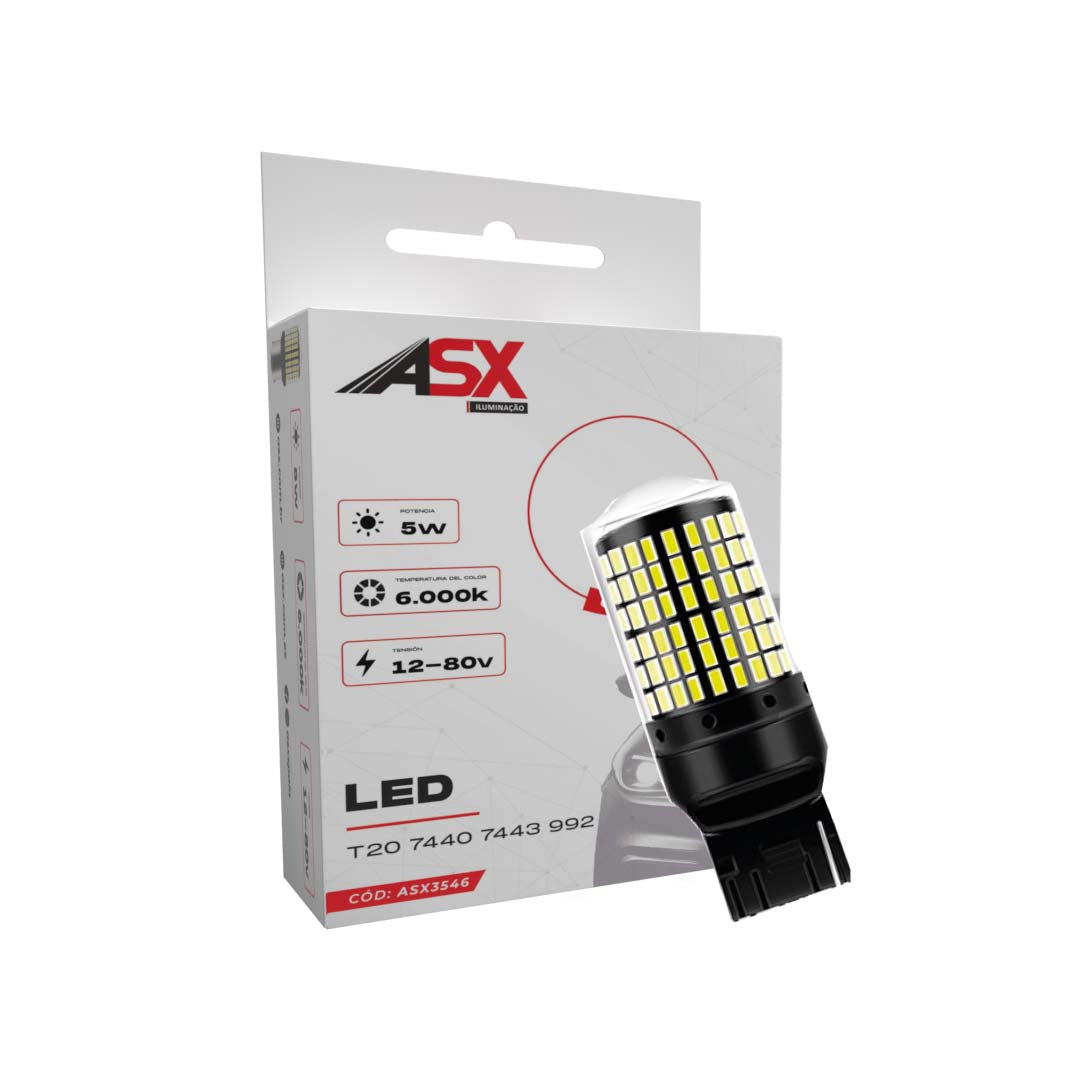 ASX Lighting  T15 W16W LED CSP 3014 CANBUS 144 LED 12V-80V