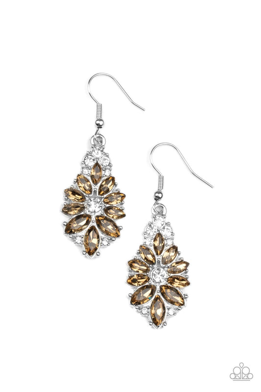 Paparazzi Earring ~ Candlelight Cruise - Gold