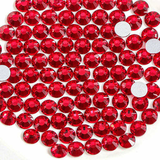 Beadsland Flat Back Crystal Rhinestones Round Gems, Orange (4.6-4.8mm) SS20/1440pcs