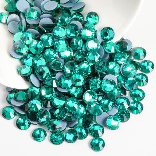  Beadsland Hotfix Rhinestones, 1440pcs Flatback Crystal  Rhinestones for Crafts Clothes DIY Decorations, Emerald, SS20, 4.6-4.8mm