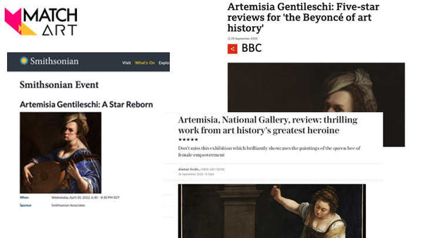 Artemisia Gentileschi, artist, auction awards, MatchArt 2024