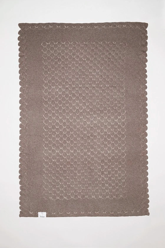 Yak & Merino wool blanket - Brown, Brown