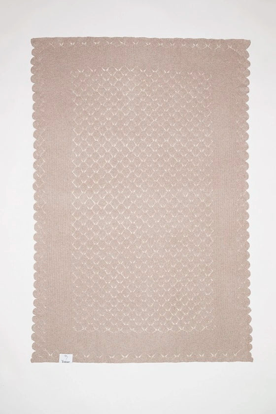 Yak & Merino wool blanket - Light Brown, Light Brown