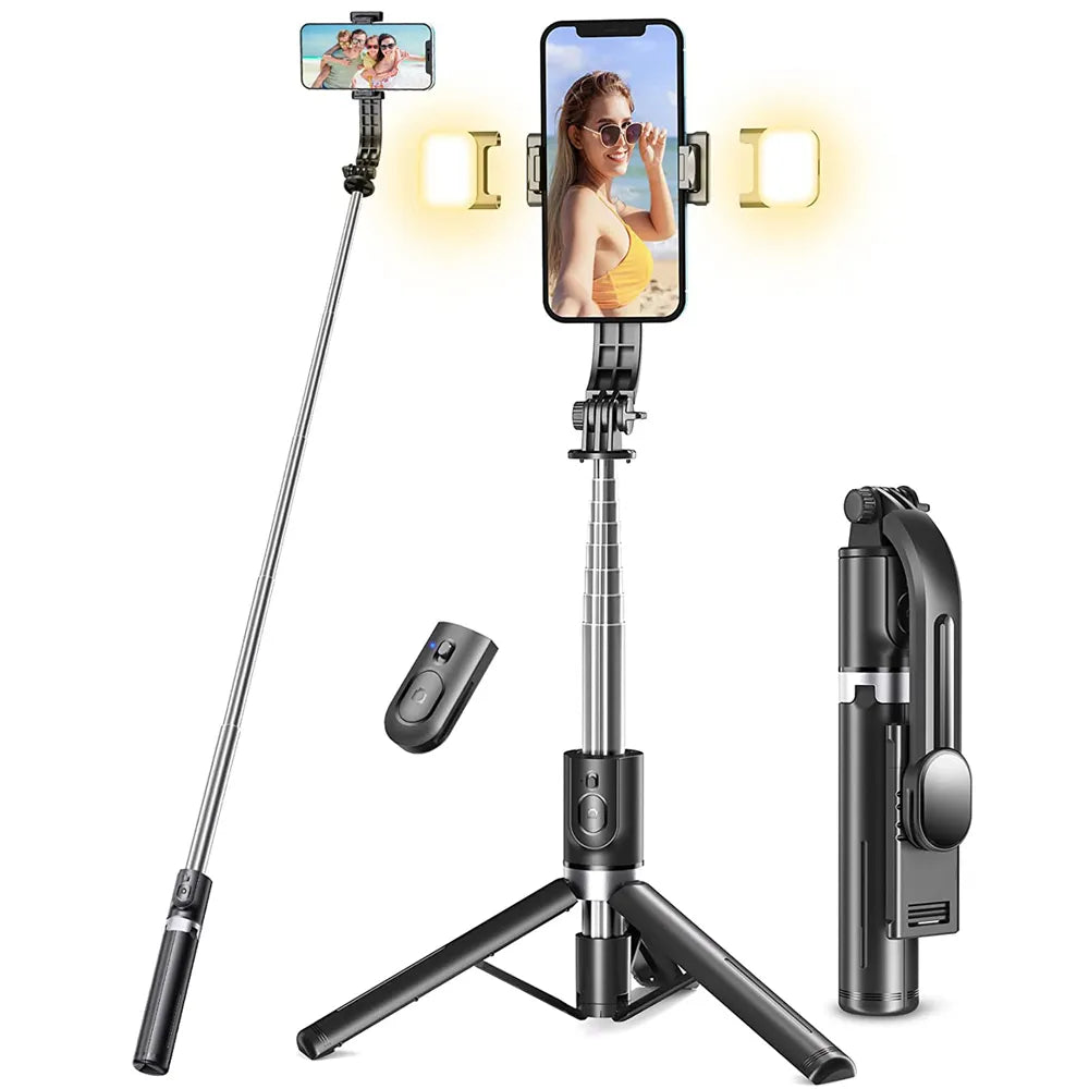 Selfie Stick bluetooth selfie stick fill light tripod with remote shutter for Android IOS latest hot