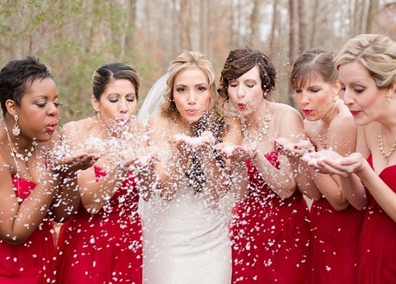 bridal party christmas