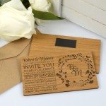 Wooden Invitation