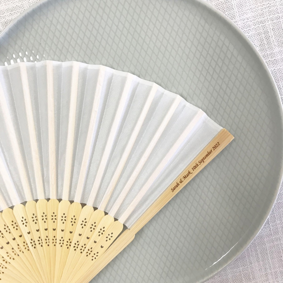 engraved fan