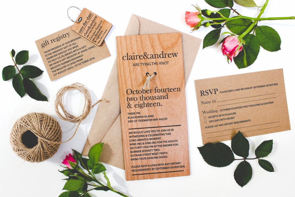 engraved invites