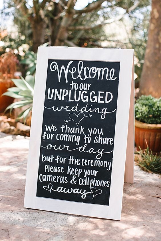 wedding sign