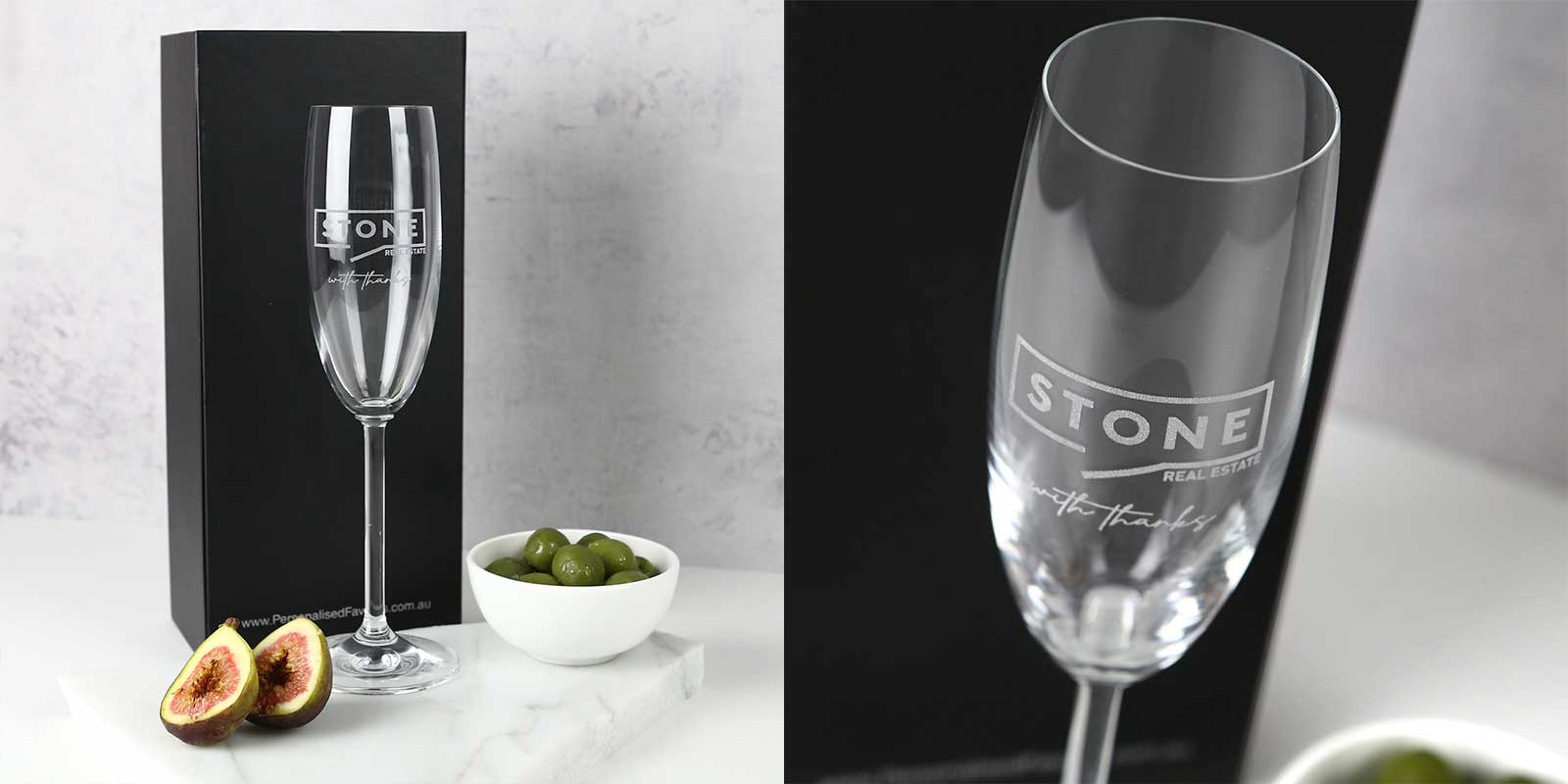 Engraved Corporate 195ml Champagne Glass