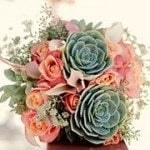 Succulent Wedding boquet