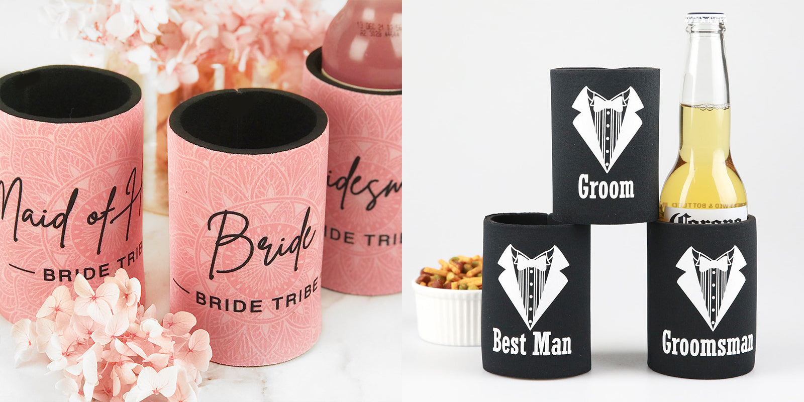 Bridal party stubby holders