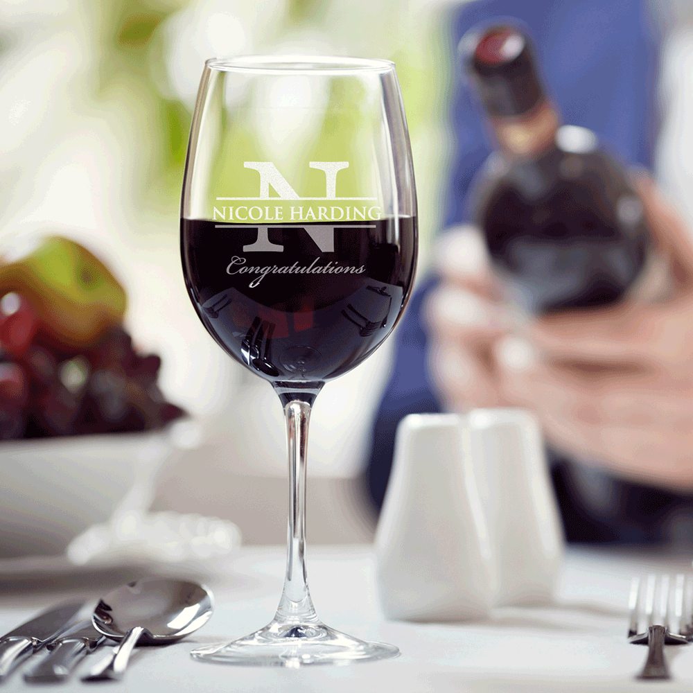 corporate wine glass