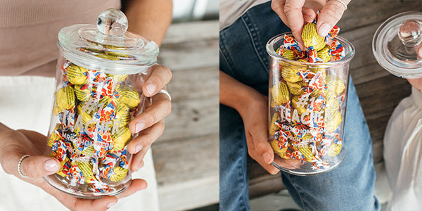 Engraved Glass Lolly Jar Teacher's Gift