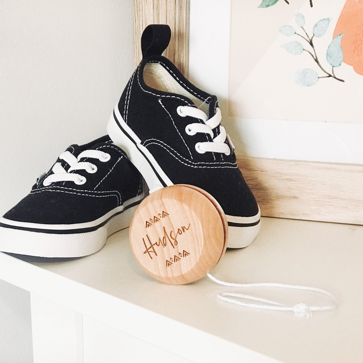 wooden engraved yoyo