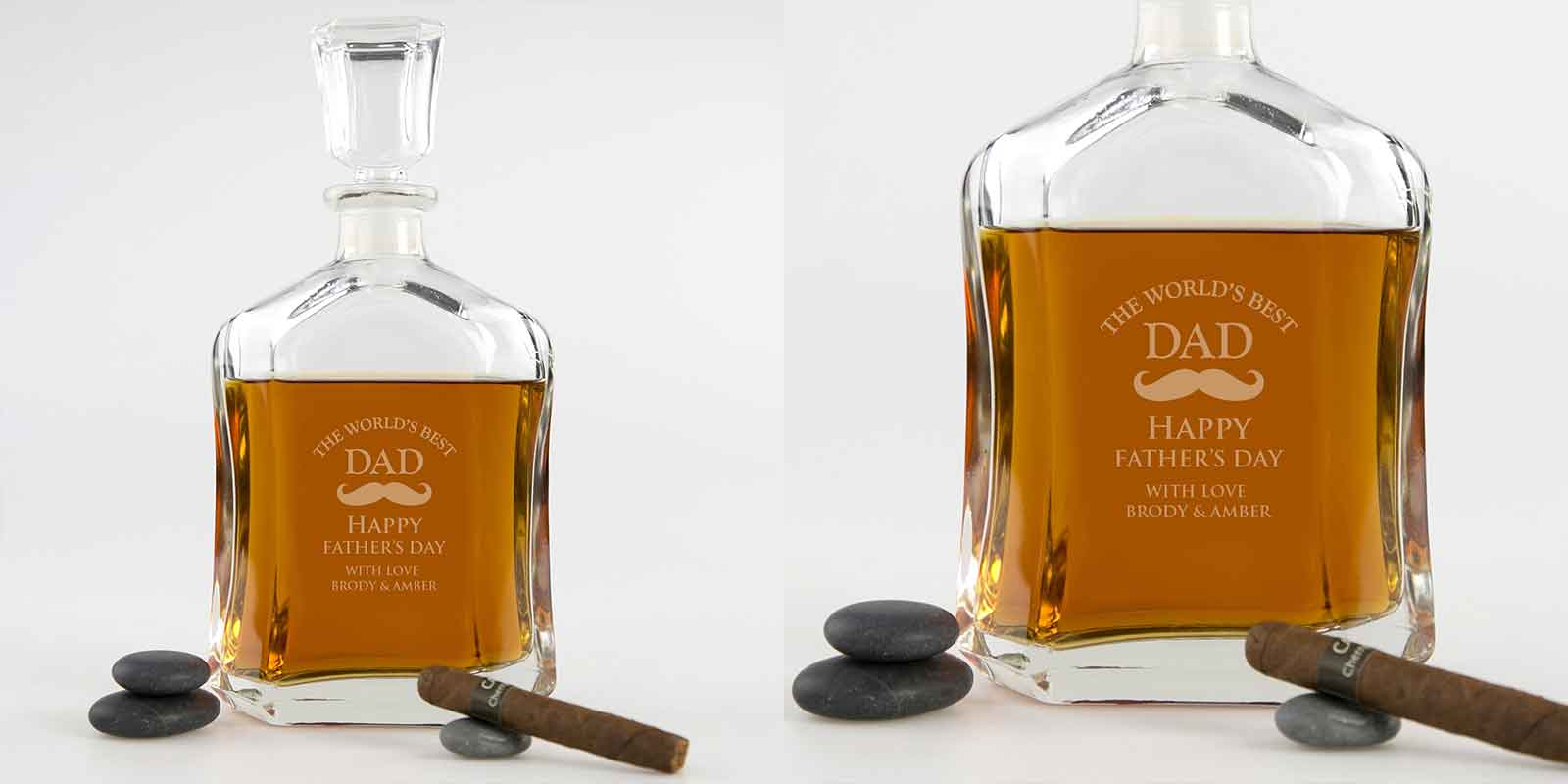 Father's Day Engraved Deluxe Father's Day Whiskey Decanter