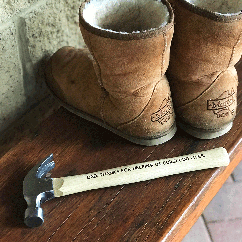 engraved birthday hammer