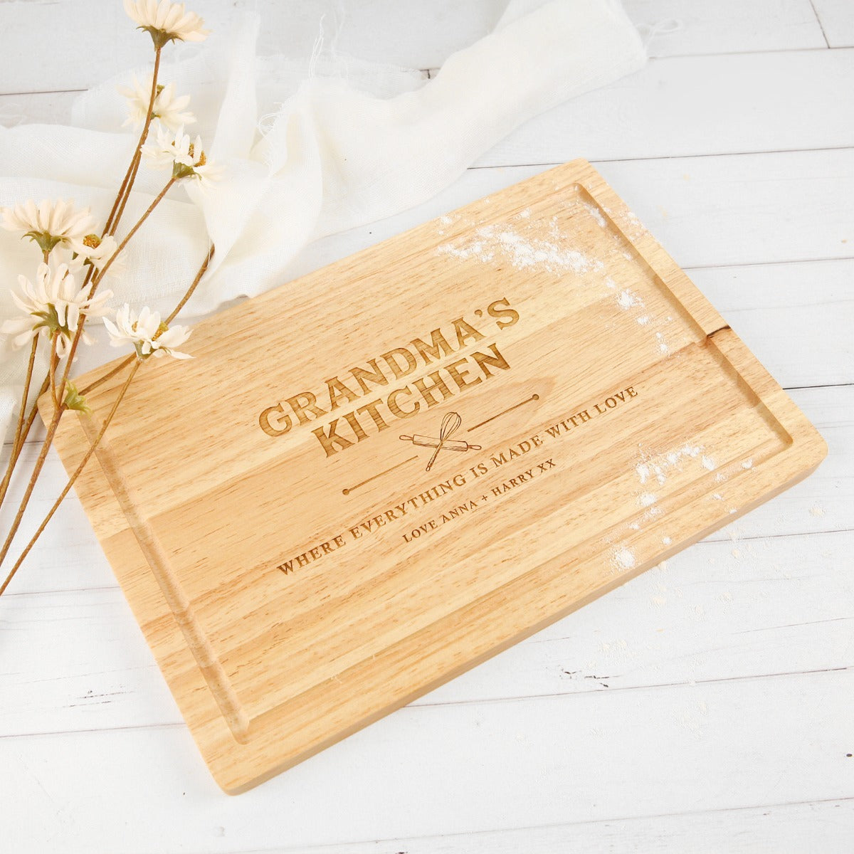wooden engraved rectangle board