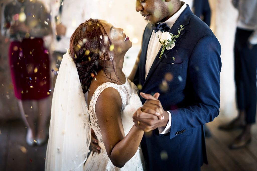 married couple dancing