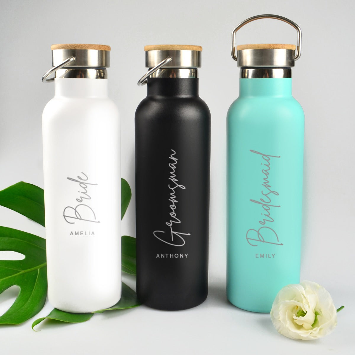 metal water bottle bridal party