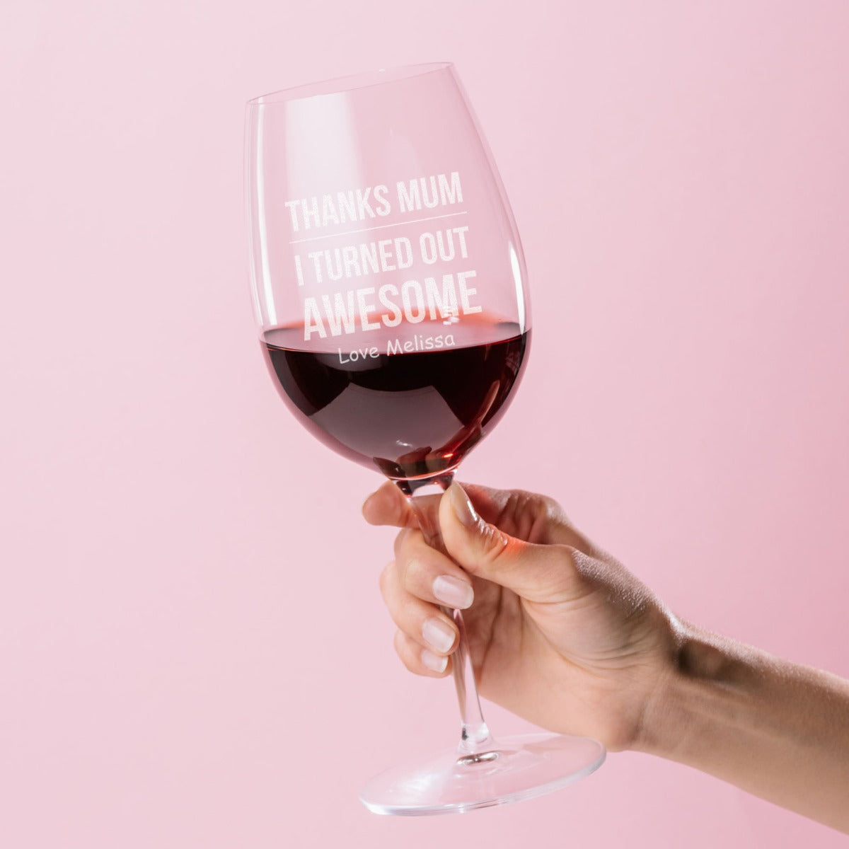 mother's day wine glass