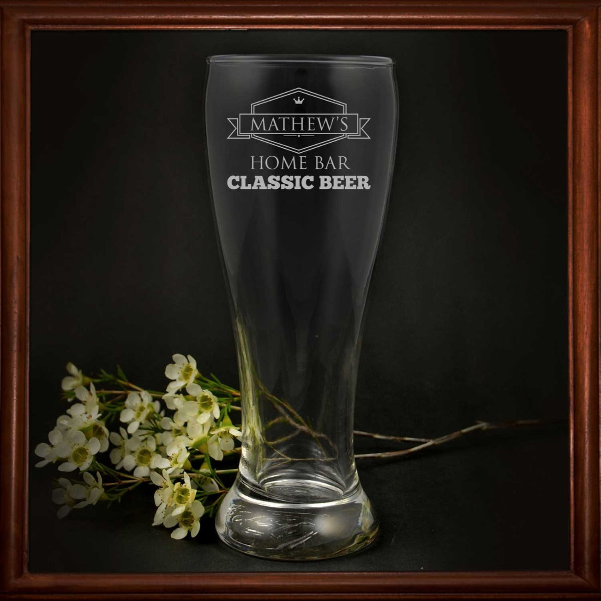 man cave schooner glass