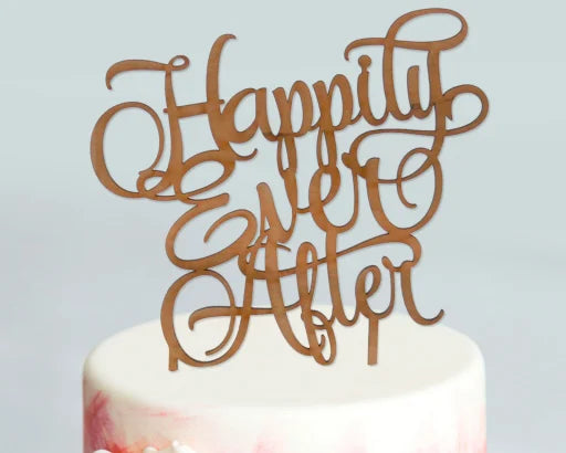 cake topper wooden wedding