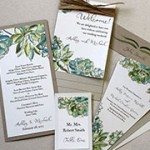 Succulent Print Invitation