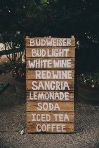 wedding sign