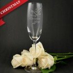 Christmas Toasting Glass