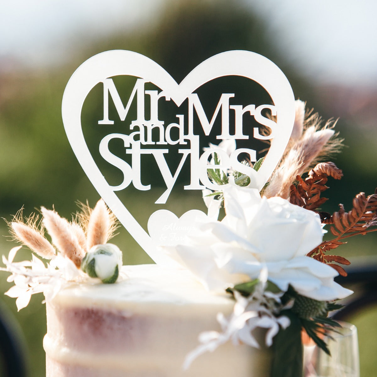 14 Personalized Wedding Cake Toppers (Fun & Unique) - Love & Lavender