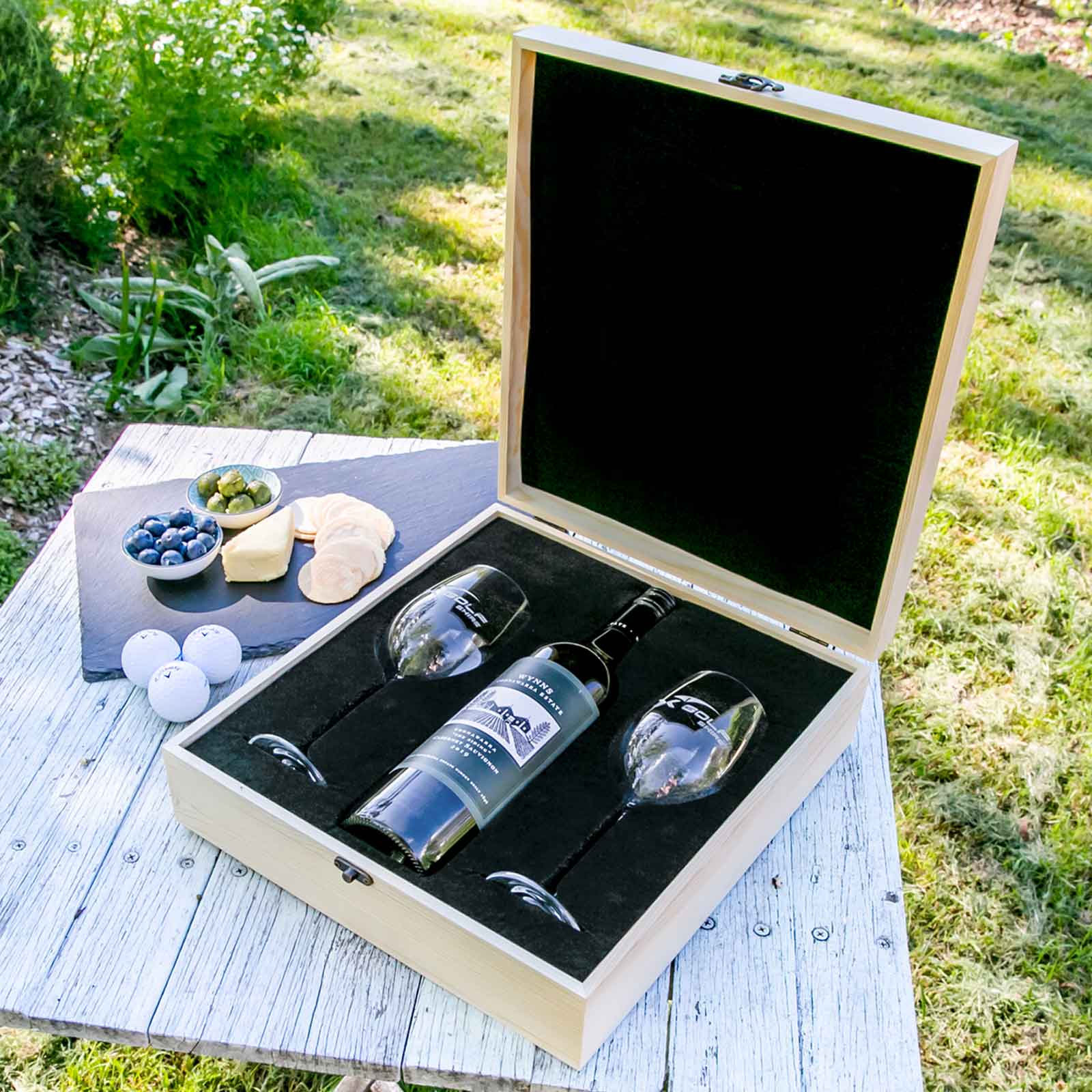 Corporate Twin Gift Box Set - 360ml Wine Glasses