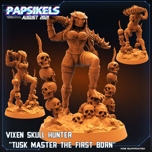 3D Printable VIXEN DEATH DANCER FANATIC DEATH SEEKER SKULL HUNTER by  PAPSIKELS MINIATURES