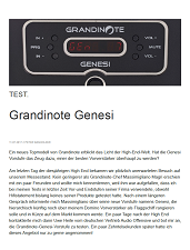 HIFI STATEMENT Grandinote Genesi Review