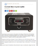 Stereophile Grandinote Shinai Review integrated amplifier