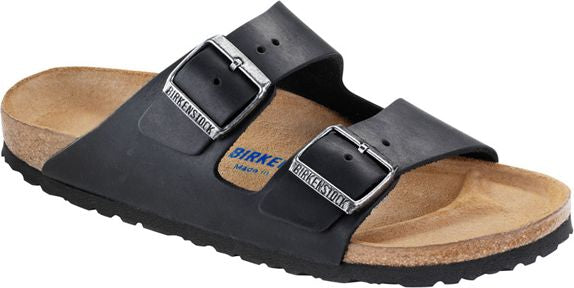 Birkenstock Men's Arizona Oiled Leather Soft Footbed Slip-On Sandals |  Dillard's