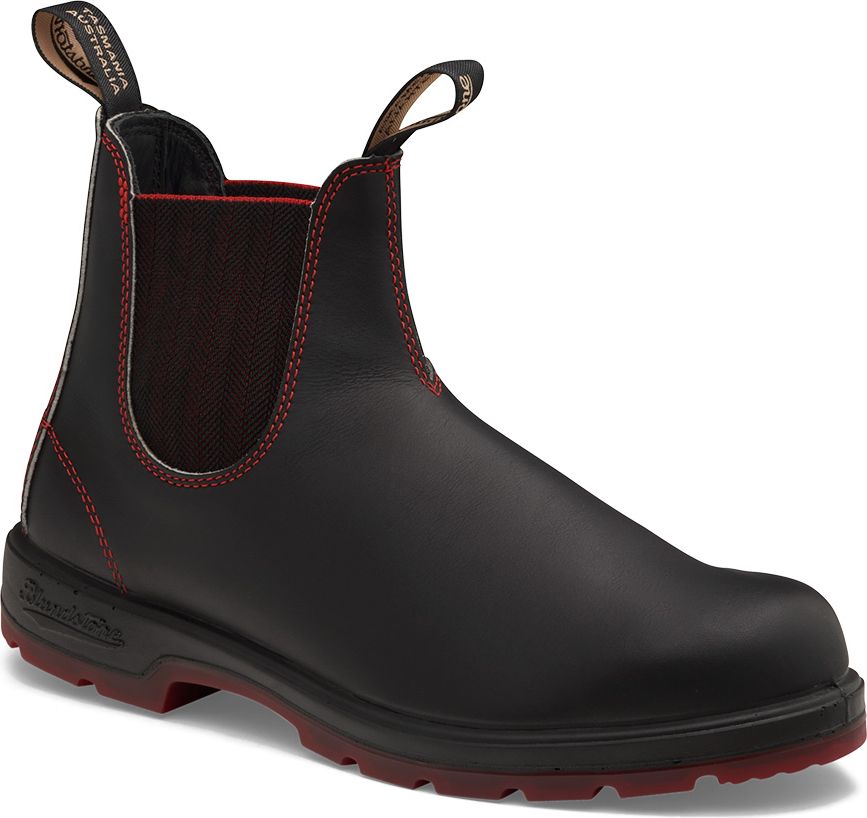 Blundstone 1474 Classic Eh Boot In Black With Red Elastic