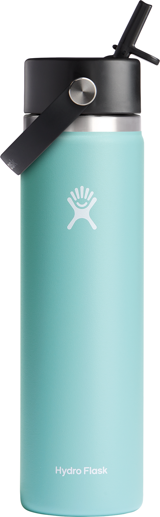 Hydro Flask 24oz Wide Mouth Flex Straw Cap White