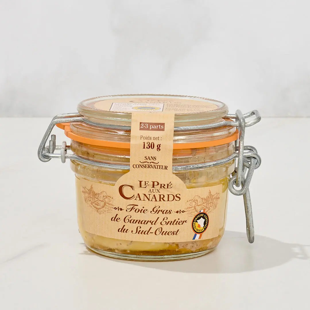 Foie gras canard entier Sud Ouest mi cuit Label Rouge REFLETS DE FRANCE :  le bocal de 180g à Prix Carrefour