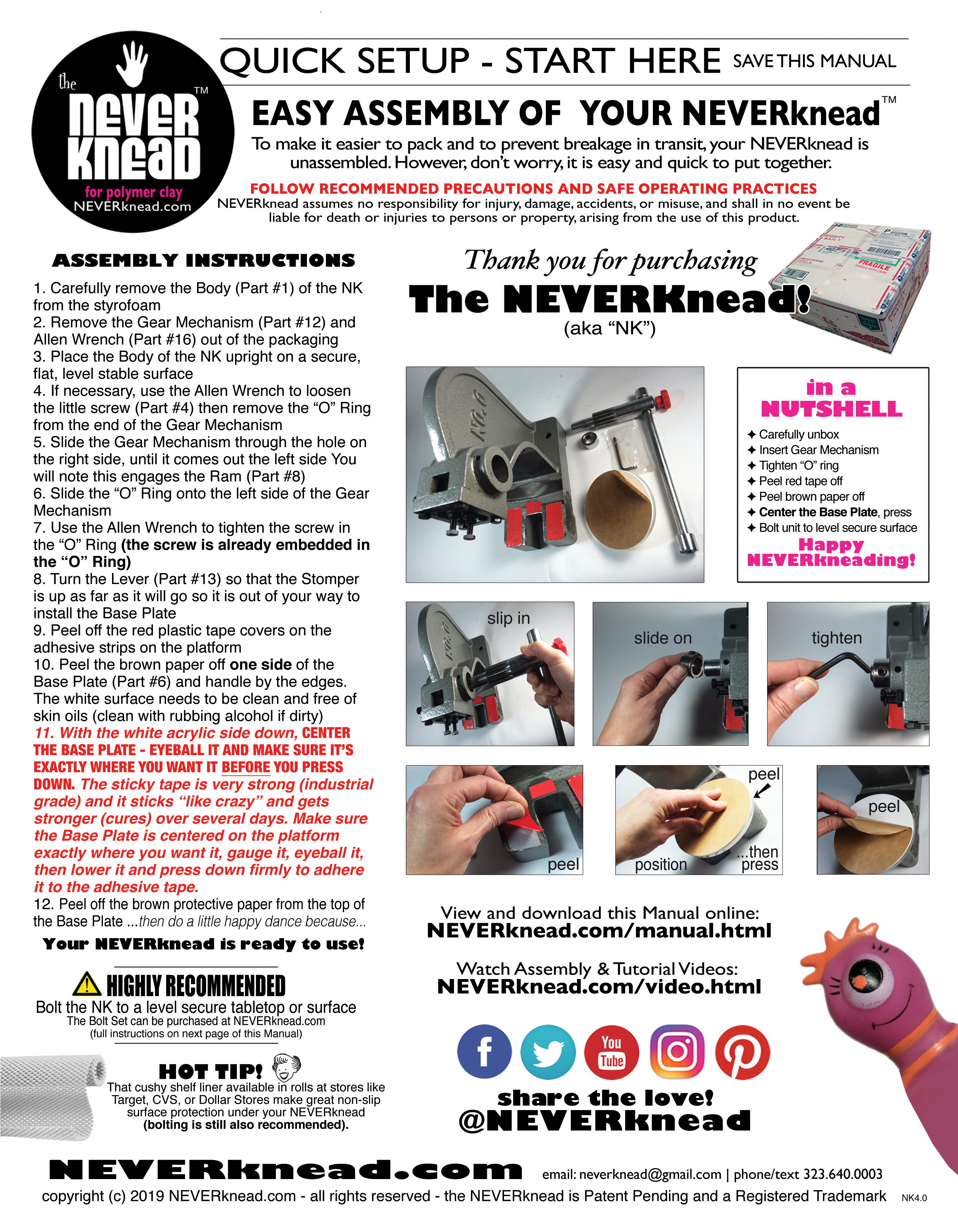 The NEVERknead Parts Kit  Convert Your Arbor Press – NEVERknead