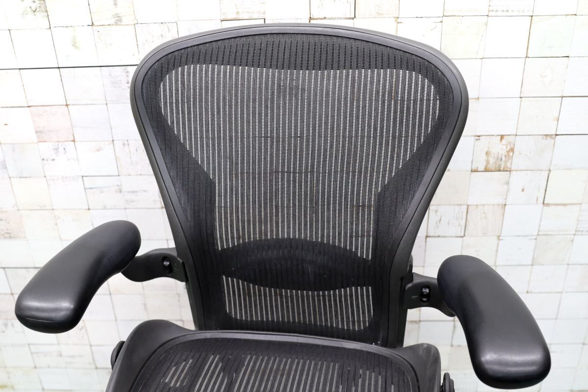 GMFS373○Herman Miller / ハーマンミラー AERON アーロンチェア デスクチェア ポスチャーフィット 書斎椅子 Bサイズ