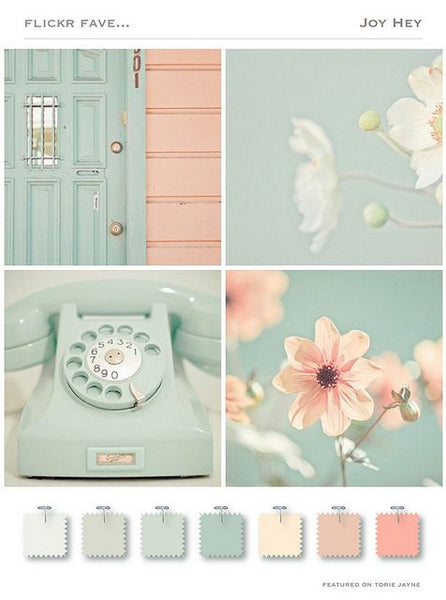 Airy Greens - Light summer color palettes