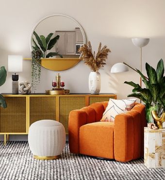 Current trends incorporating 1970s colors